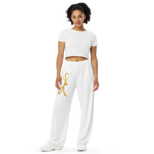 All-over print unisex wide-leg pants